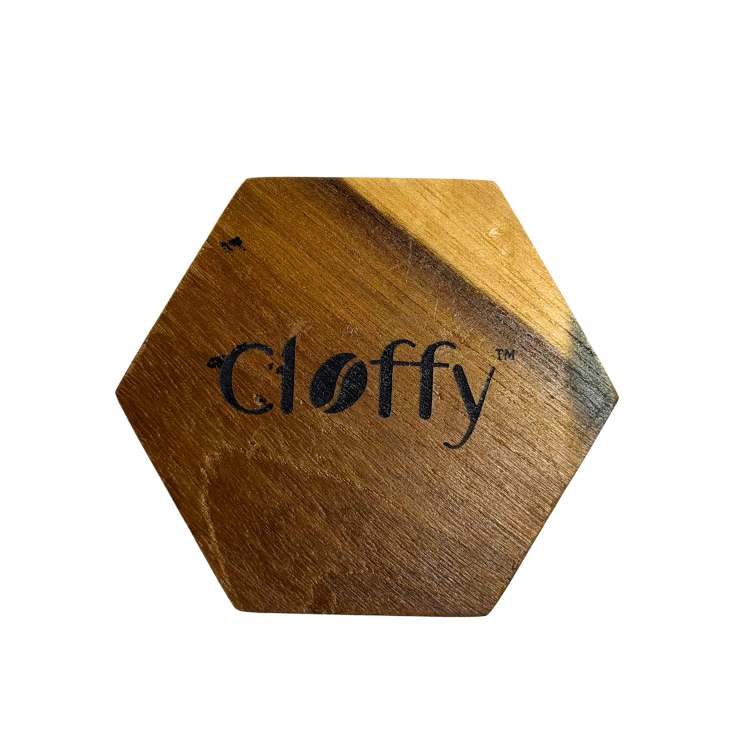 Hexagon Wooden Coaster